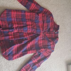 Red and blue flannel